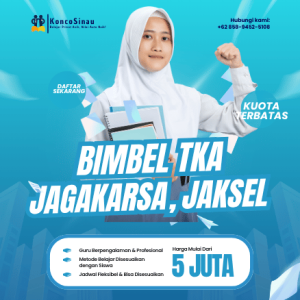 Daftar Sekarang! Bimbel TKA di Jagakarsa, Jakarta Selatan untuk SD, SMP, dan SMA – Belajar Lebih Fokus dengan Guru Privat dari KoncoSinau.id