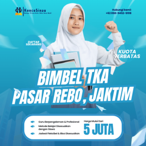 Cari Bimbel TKA di Pasar Rebo, Jakarta Timur? Dapatkan Tutor Andal untuk SD, SMP, dan SM hanya di KoncoSinau.id