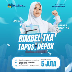 Bimbel TKA di Tapos, Depok by KoncoSinau.id – Daftar Sekarang Sebelum Kuota Penuh!