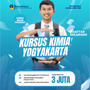 Pendaftaran Kursus Kimia di Yogyakarta SMP & SMA – Kuota Terbatas di KoncoSinau.id 3 Kursus Kimia di Yogyakarta