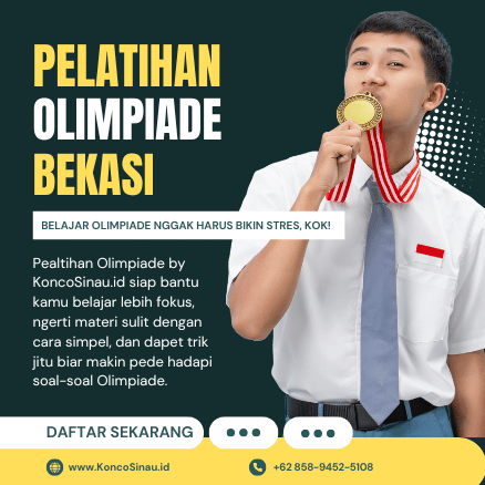 Ingin Lolos OSN? Ikuti Pelatihan Olimpiade di Bekasi Intensif Bersama Koncosinau.id 1 Pelatihan Olimpiade di Bekasi