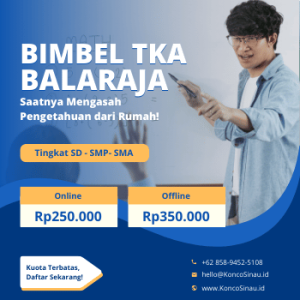 Bimbel TKA di Balaraja, Tangerang