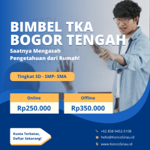 Bimbel TKA di Bogor Tengah