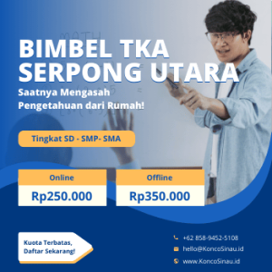 Bimbel TKA di Serpong Utara, Tangerang Selatan