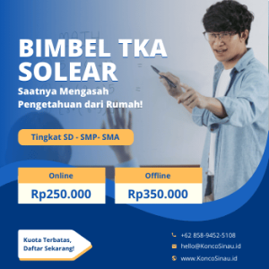 Bimbel TKA di Solear, Tangerang