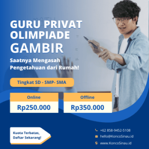 Guru Privat Olimpiade di Gambir, Jakarta Pusat: Belajar Lebih Fokus, Siap Hadapi OSN & KSN Bareng KoncoSionau.id! 3 Guru Privat Olimpiade di Gambir, Jakarta Pusat
