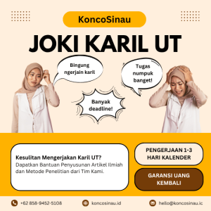 Jasa Joki Pembuatan Karil UT - Artikel Ilmiah, Karya Ilmiah dan Metode Penelitian UT